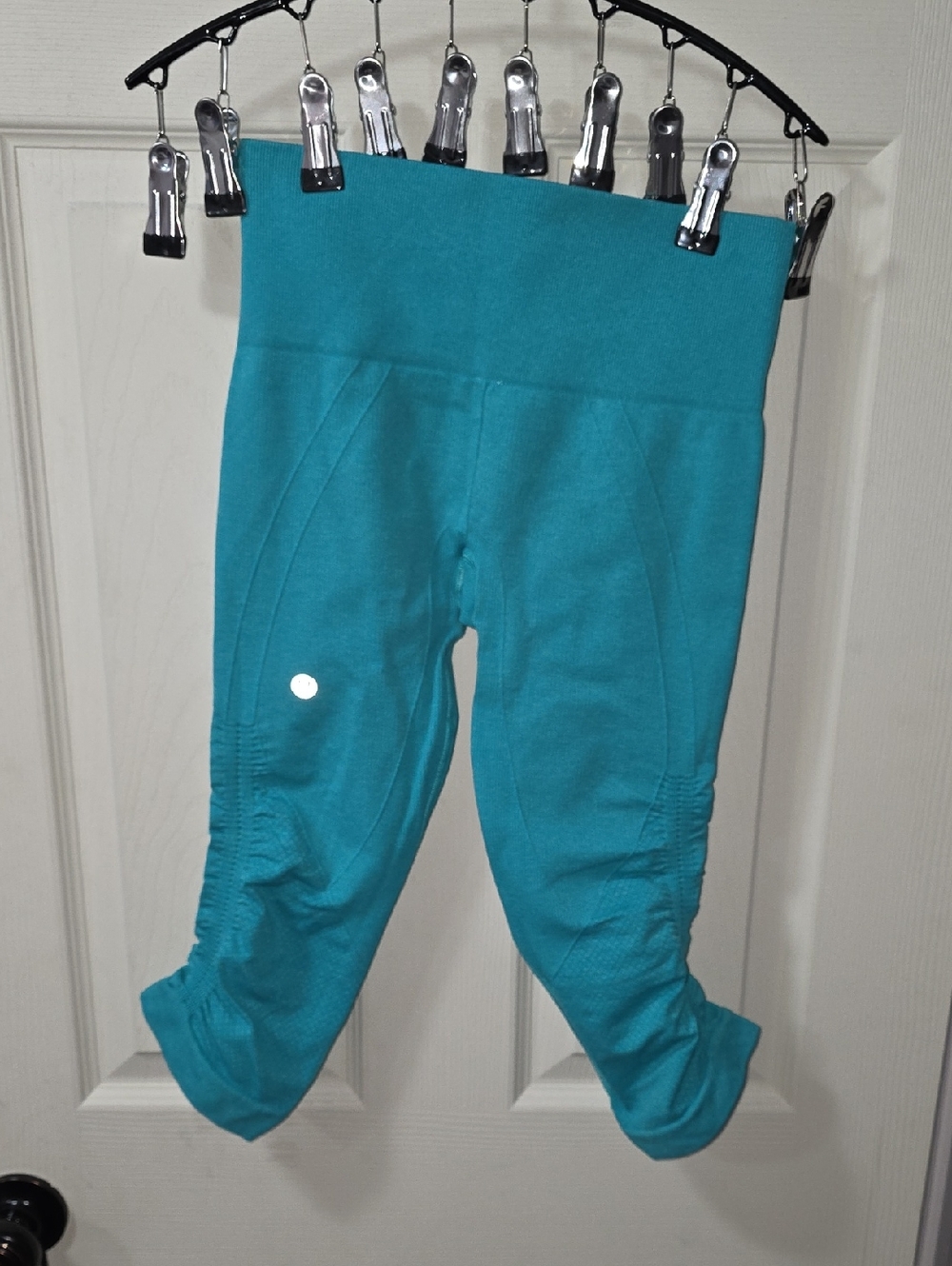 Lululemon Womens In the Flow Leggings Aqua Blue Size 2